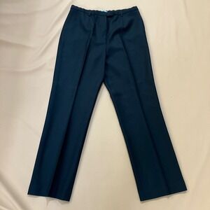 Vintage Pendleton Women's Size 12 Black Virgin Wool Dress Pants Trousers Classic